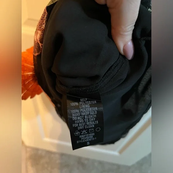 Fall Floral Mini Dress - Picture 5 of 6